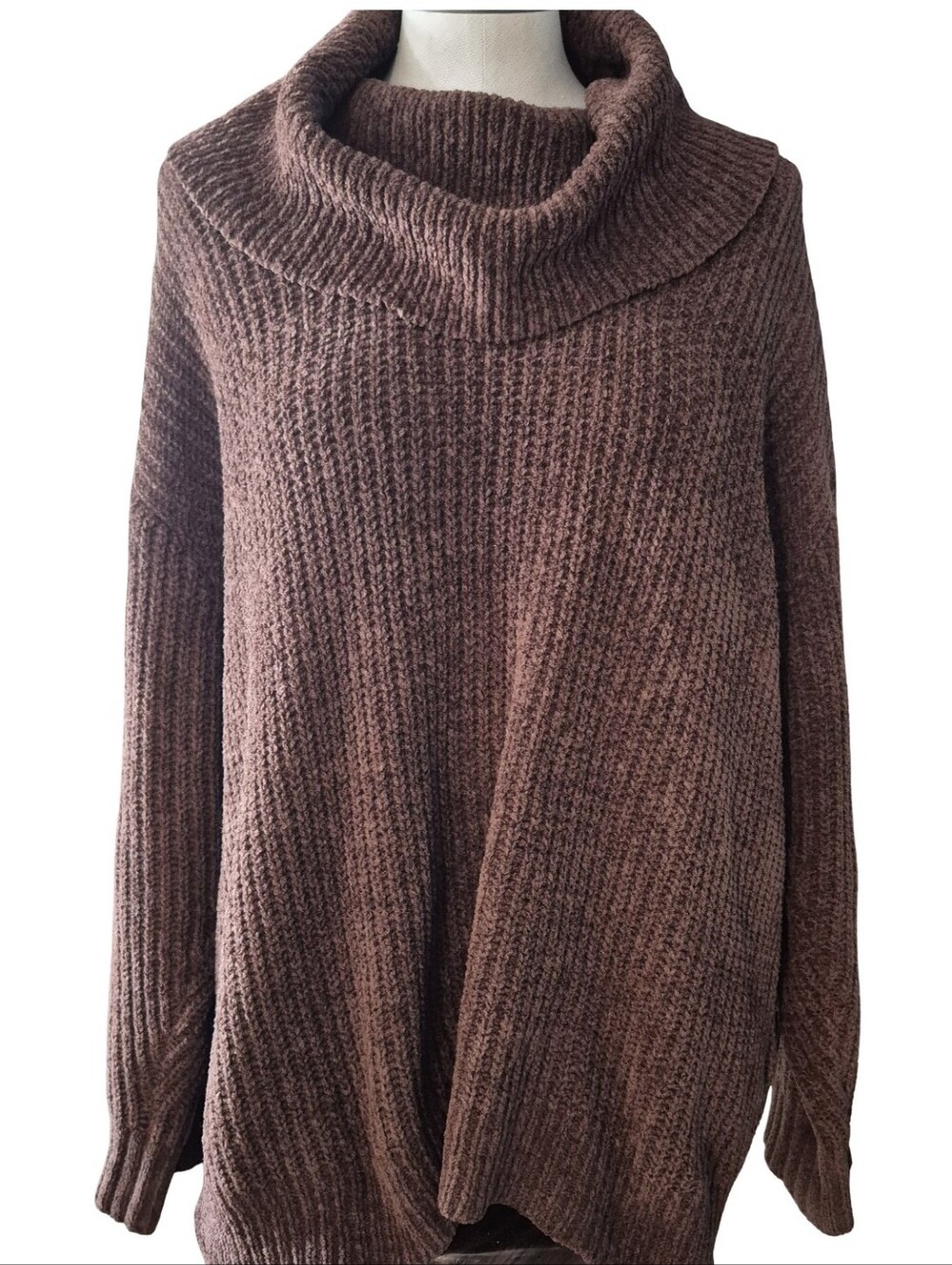 Joe Fresh Size XL Velour Cowl Neck Top